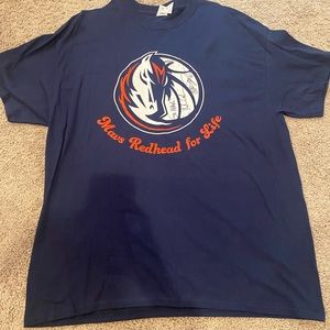 Authentic XL Dallas Mavericks TShirt signed by Mark Cuban & Dirk Nowitzki